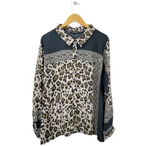 🆕️Tolani Collection Animal + Aztec Print Flowy Button-up Shirt